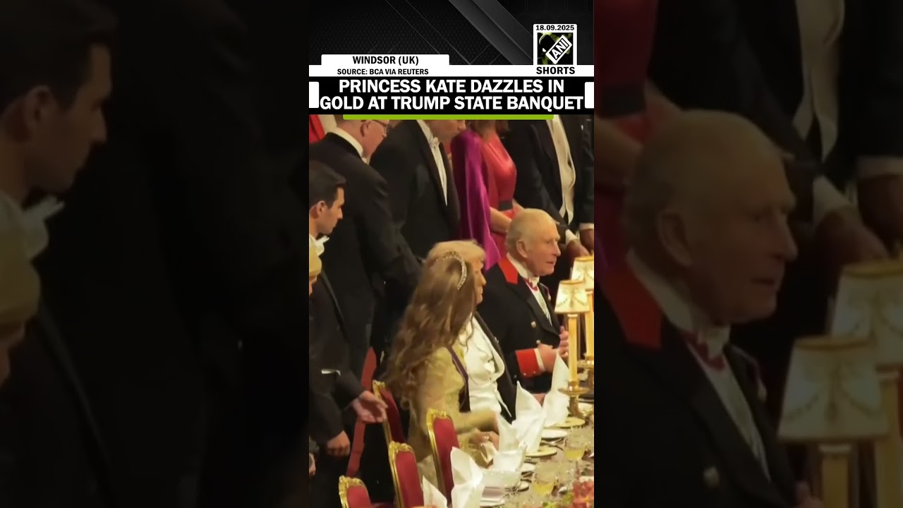 Kate Middleton&rsquo;s Glamorous Look Steals Spotlight at Windsor State Dinner for US President Trump