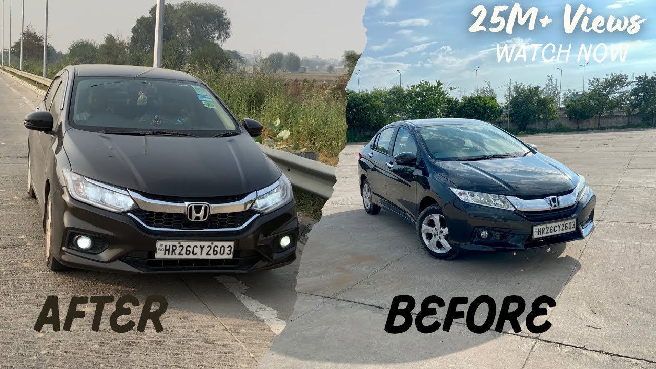 HONDA CITY i-VTEC Convert | 2016 to 2019 TOP MODEL | Part -1| LED Head lights | Projector fog lamps|