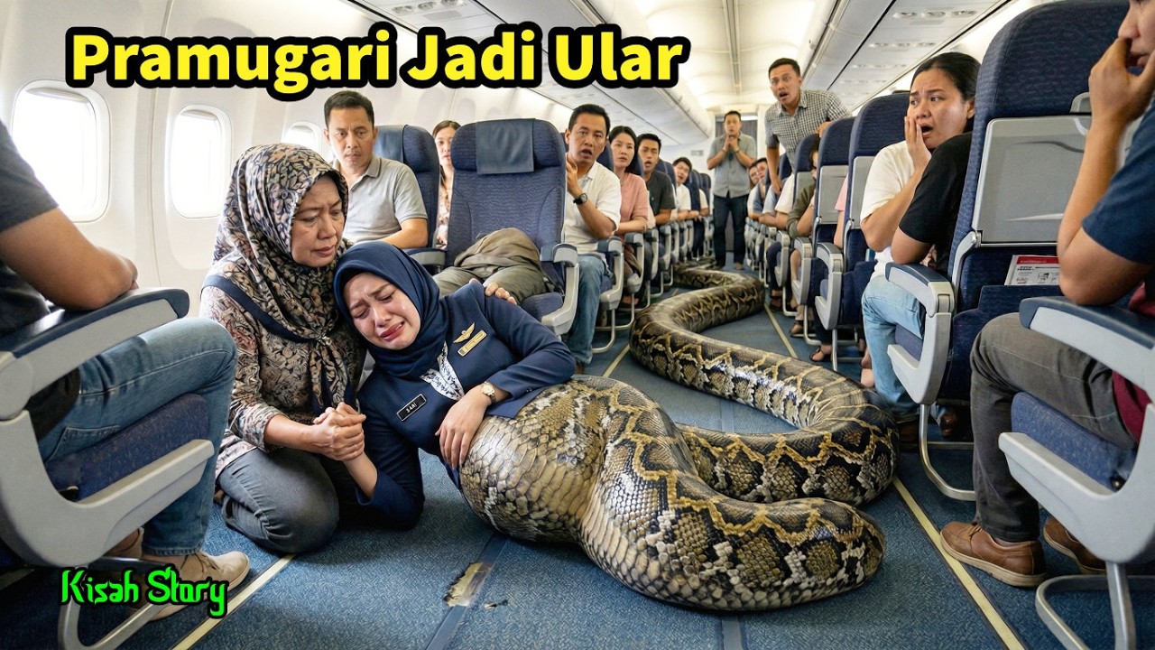 Pesawat Garudda Mengerikan! Pramugari Jadi Ular Ternyata Gara-Gara ini... #KisahStory