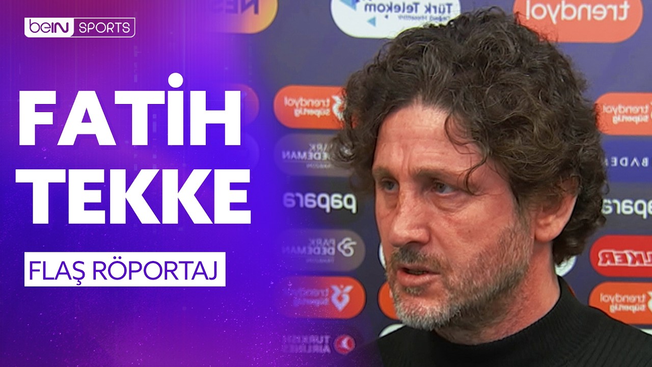 Trabzonspor - Çaykur Rizespor Maç Sonu Teknik Direktör Fatih Tekke'nin Açıklamaları
