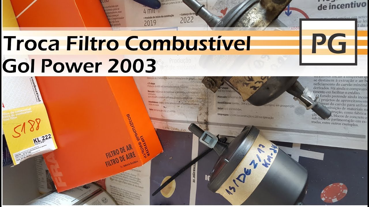 Troca Filtro Combustível - Gol G3 Power