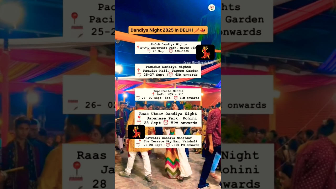 Top Dandiya Nights in Delhi NCR #dandiya #navratri #dance #food #garba #garbadance #event #delhi