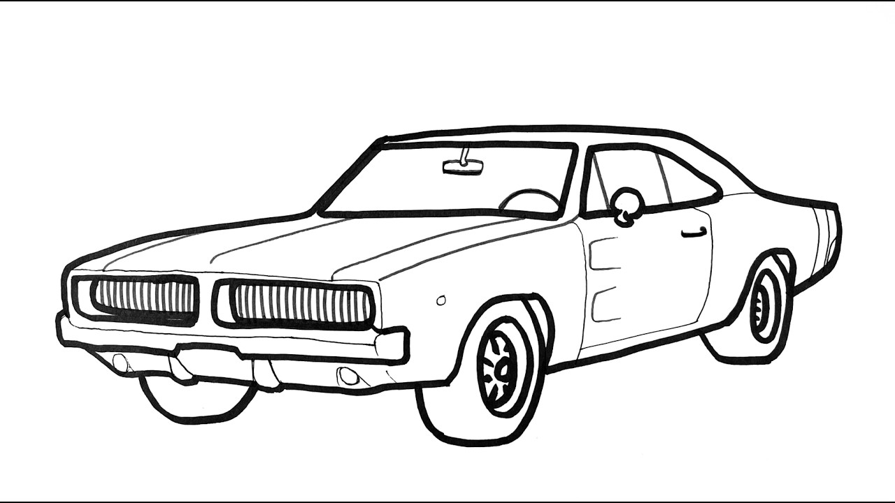 1967 Mustang Fastback Drawing Tutorial | Step by Step Classic Car Sketch