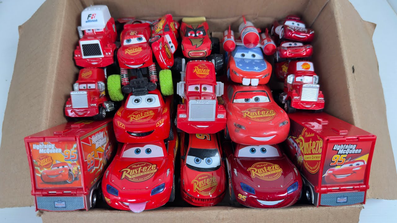 Disney Pixar Cars Lot Review and Unboxing | Full Lightning Mcqueen Bubble RC | ASMR Collection Cars