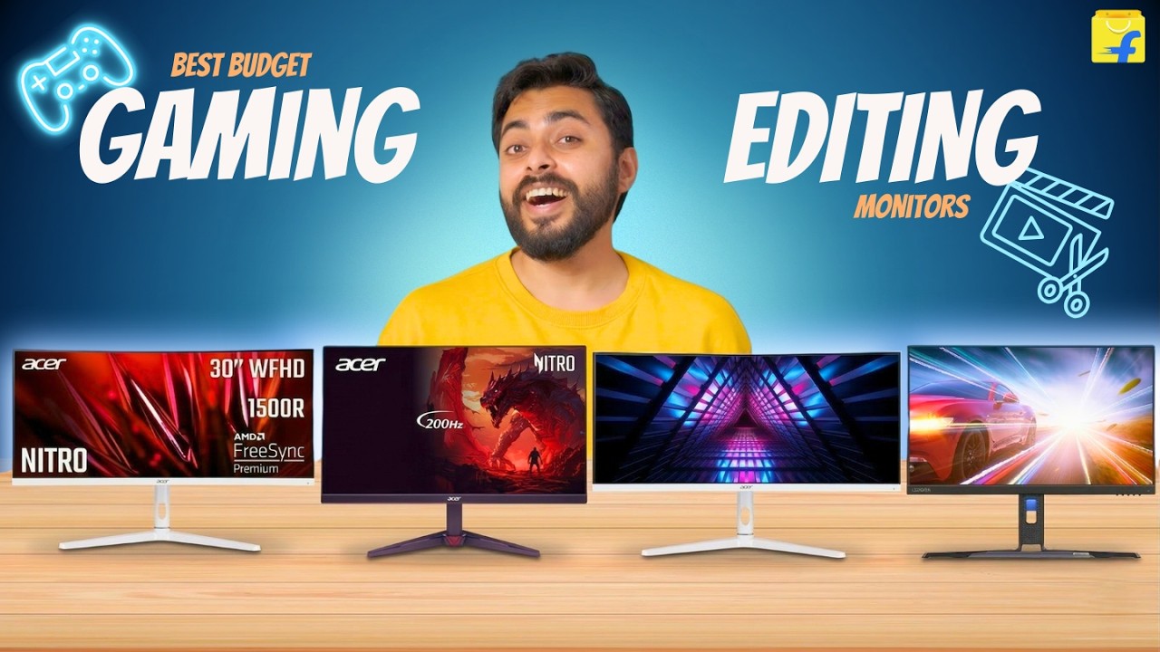 I Found the Best Monitor Under ₹10,000 on Flipkart - Gaming, Editing & Curved Covered