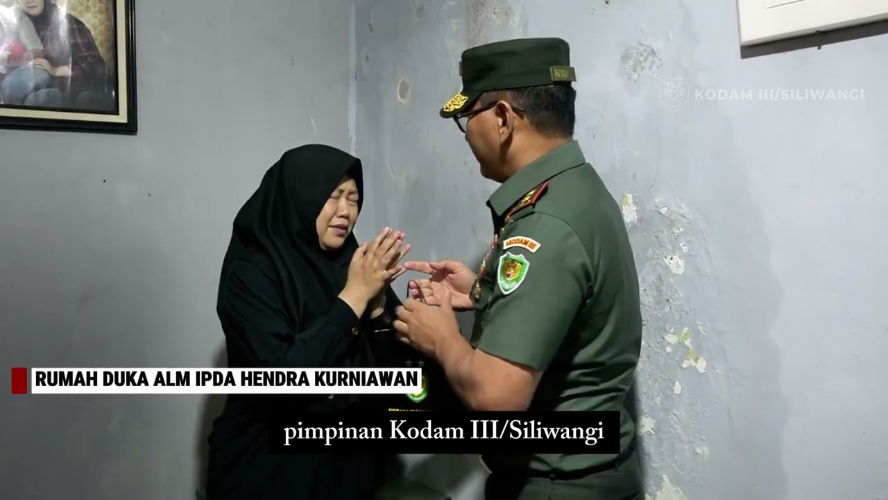 Pangdam III/Slw, Mayor Jenderal Kosasih, S.E. menyambangi keluarga korban