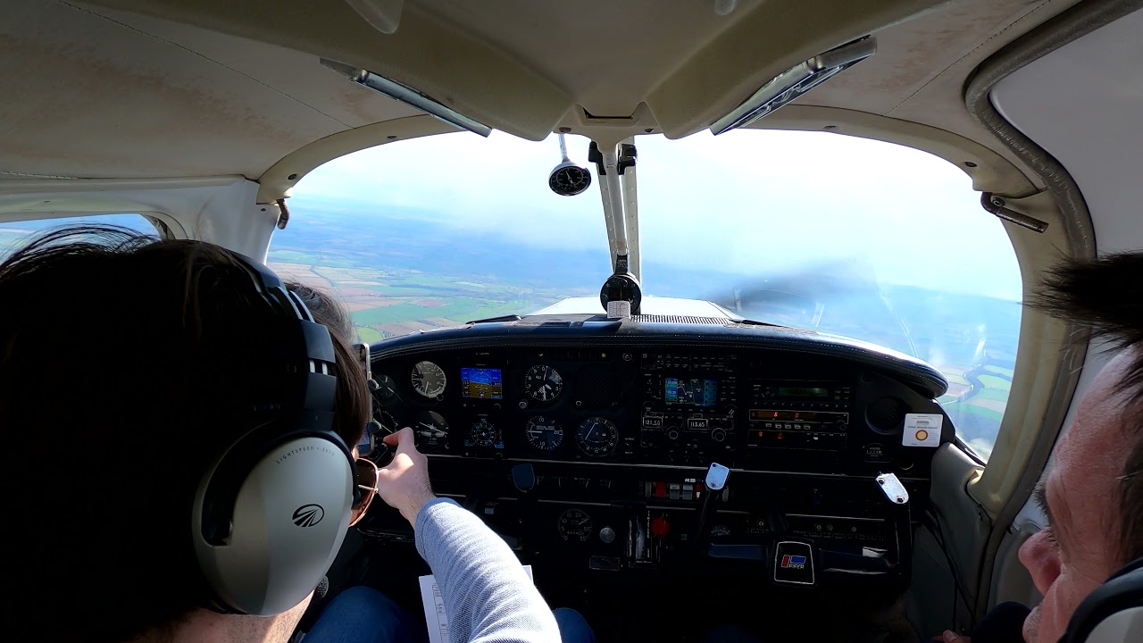 Enstone to Oxford to Turweston | IFR | NDB Approach | PA28