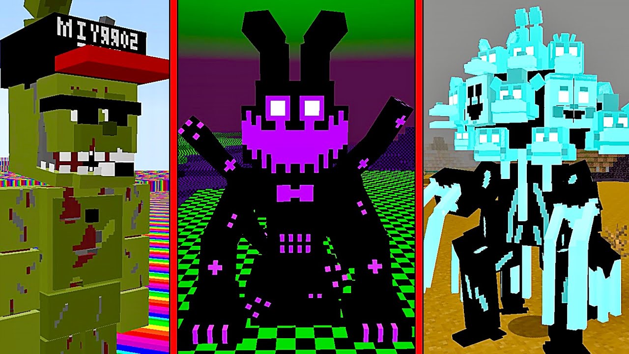 МУЛЬТИВСЕЛЕННАЯ ФНАФ мод в МАЙНКРАФТ Fnaf Minecraft