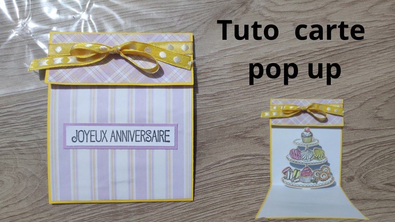Tuto carte pop up #scrap #tuto #scrapbooking #popup
