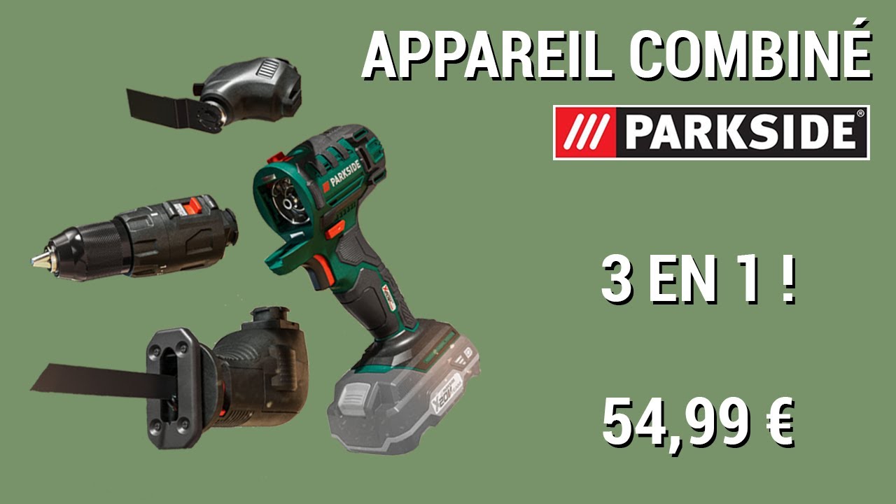 Review et test Appareil combiné 3 en 1 PKGA 20-Li C2 Parkside (avis)