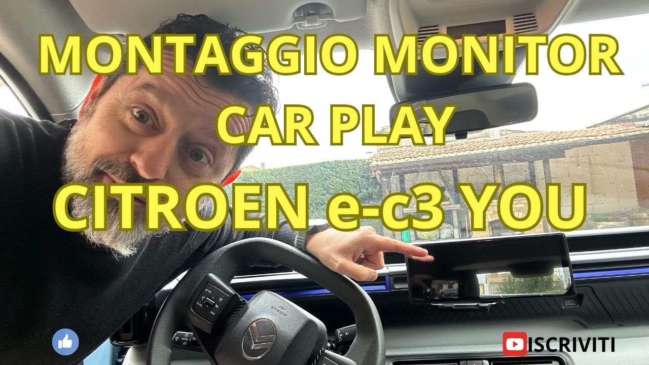 Citroën è-c3 you montaggio monitor car play