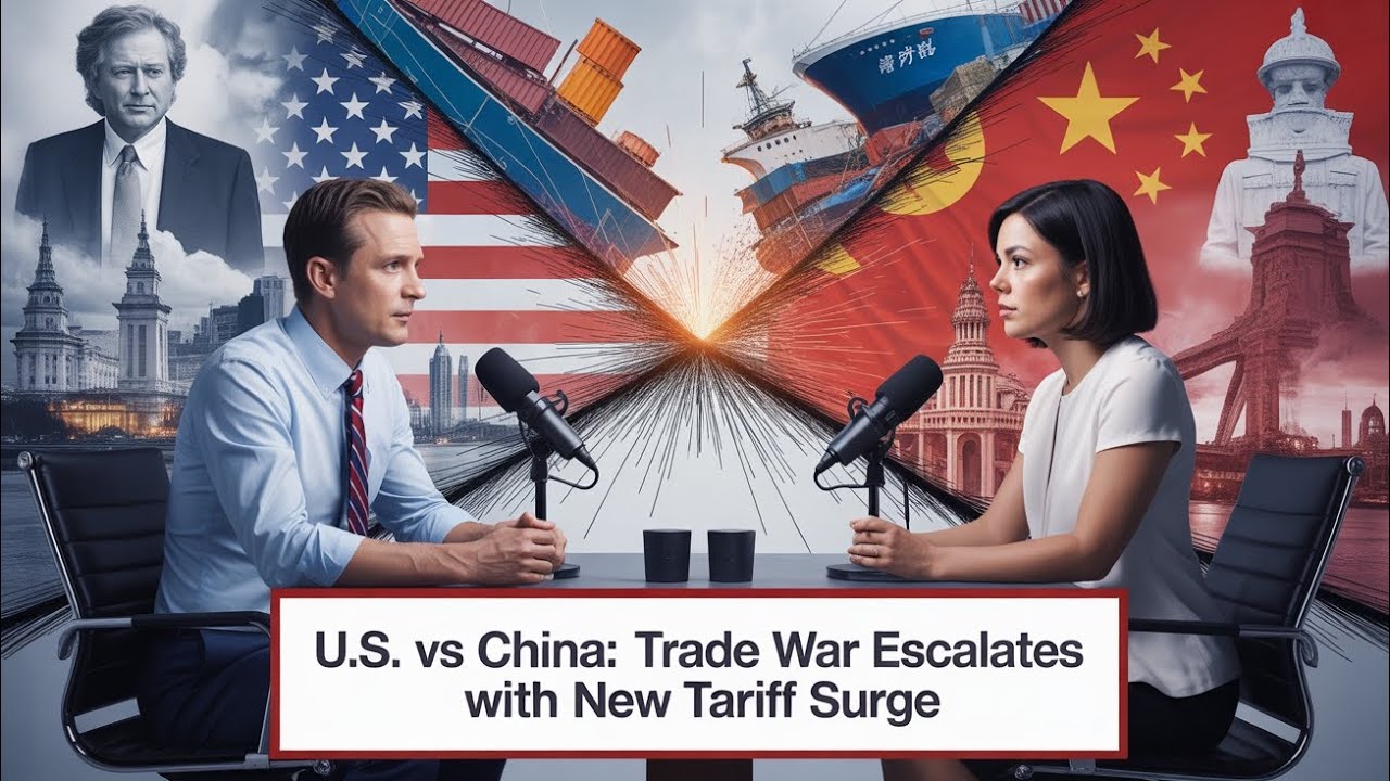 U.S. vs China: Trade War Escalates with New Tariff Surge | English Learning Podcast