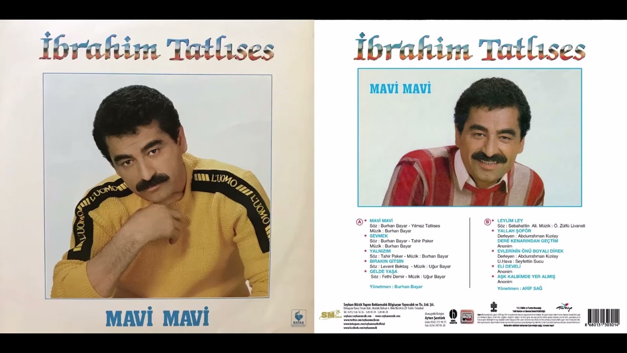İbrahim Tatlıses - Mavi Mavi Full Albüm (Orijinal Plak Kayıt)