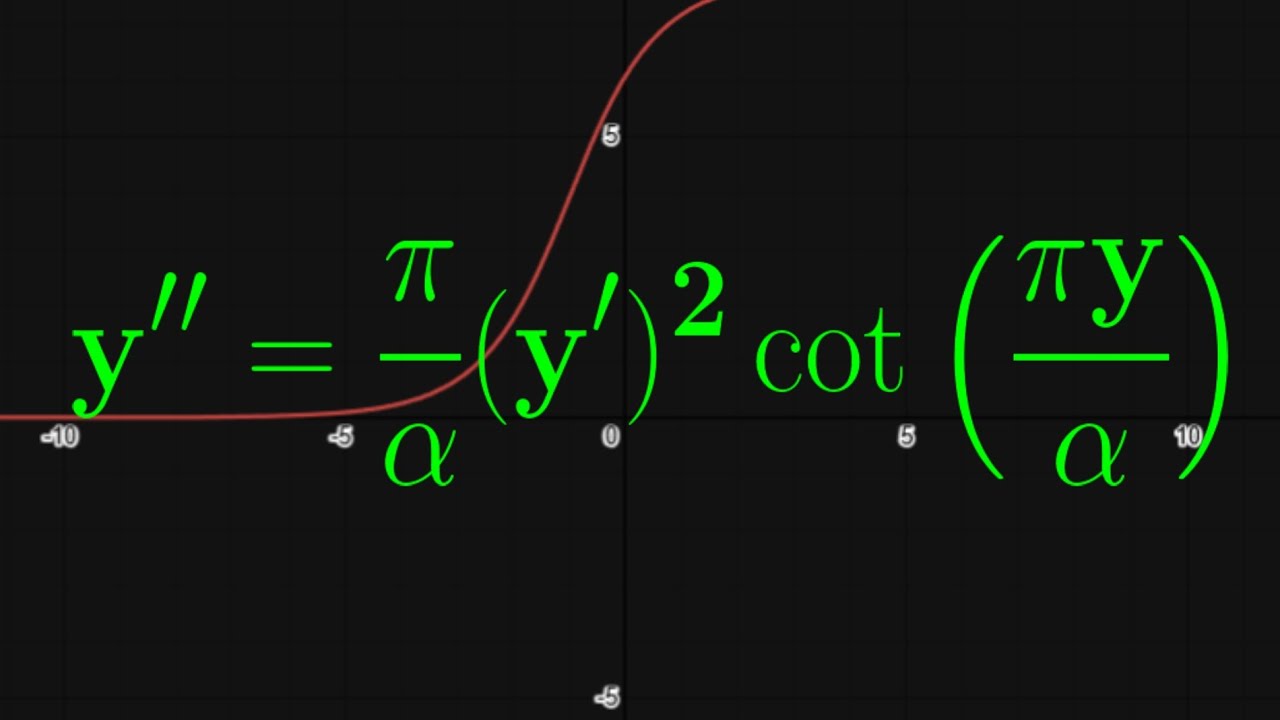A fascinating non linear differential equation 