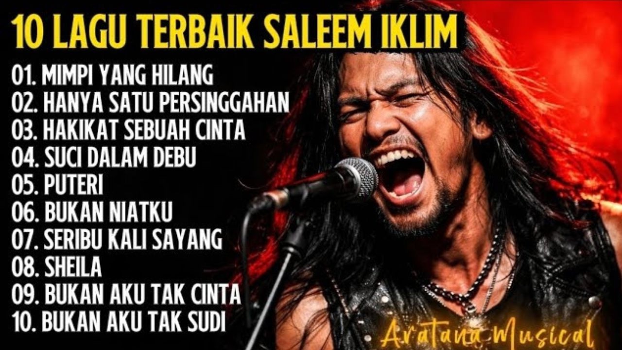 10 Lagu Saleem Iklim Cover Versi Rock Terbaik Full Album - Aratana Musical #MusikAI #AICover