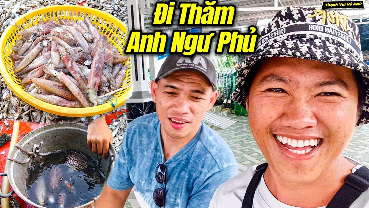 Bất Ngờ Vác Thùng Lúa Mạch Ra Biển Thăm Anh Ngư Phủ - Thạch Vui Vẻ ANP