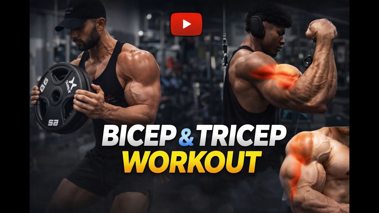 Best Bicep & Tricep Workout for Bigger Arms 💪   Complete Arm Workout at Gym