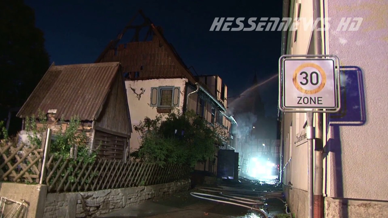 Breuna: Brand in der Innenstadt - 170 Einsatzkr&auml;fte vor Ort 26.06.2017
