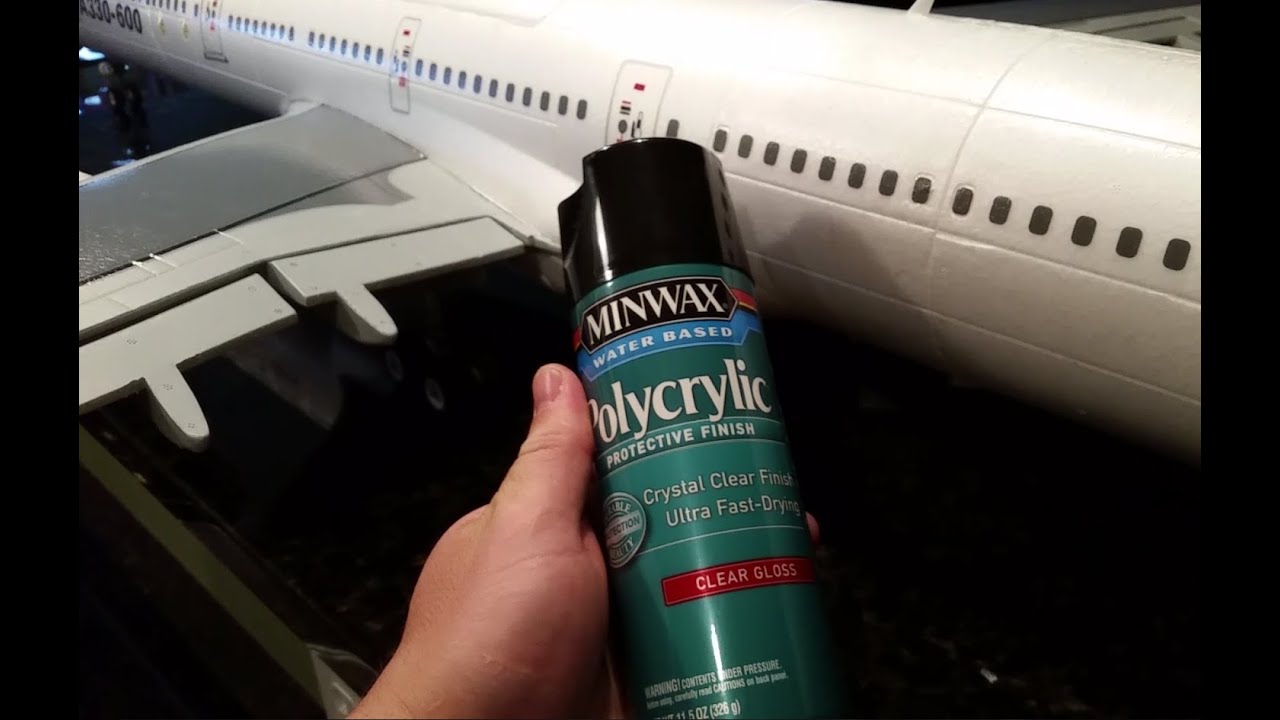Supreme-Hobbies Airbus A330-600 - Minwax Polycrylic - Clear Coat Protective Finish - Part 2 of 2