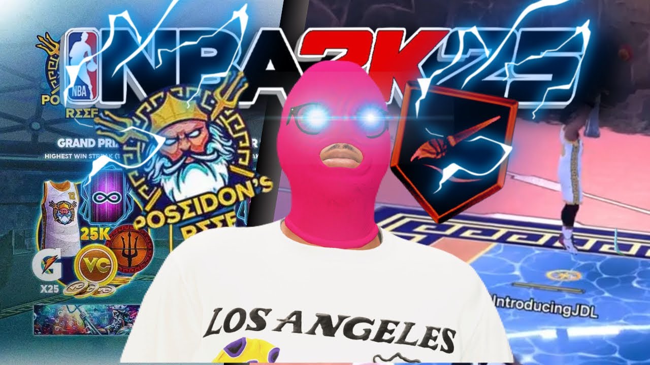 I took my 7”3 mashing demigod to the New Poseidon reef event in NBA2K25