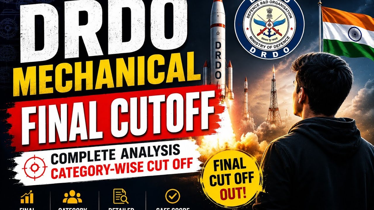 DRDO Mechanical Final Cutoff Out 🚨 | Safe Score Final Cutoff Explained 2026| #drdo #drdocutoff