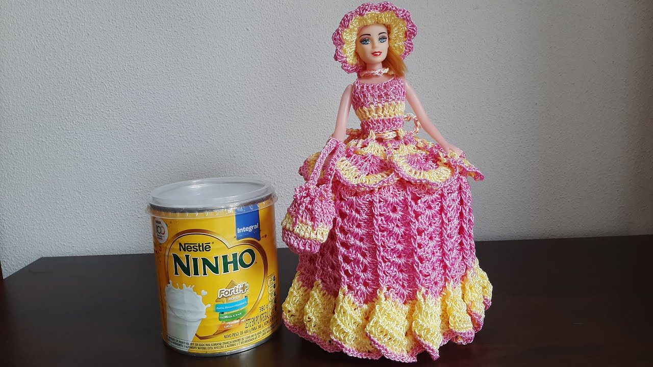 Peso de porta boneca de crochê ❤️ (passo a passo)