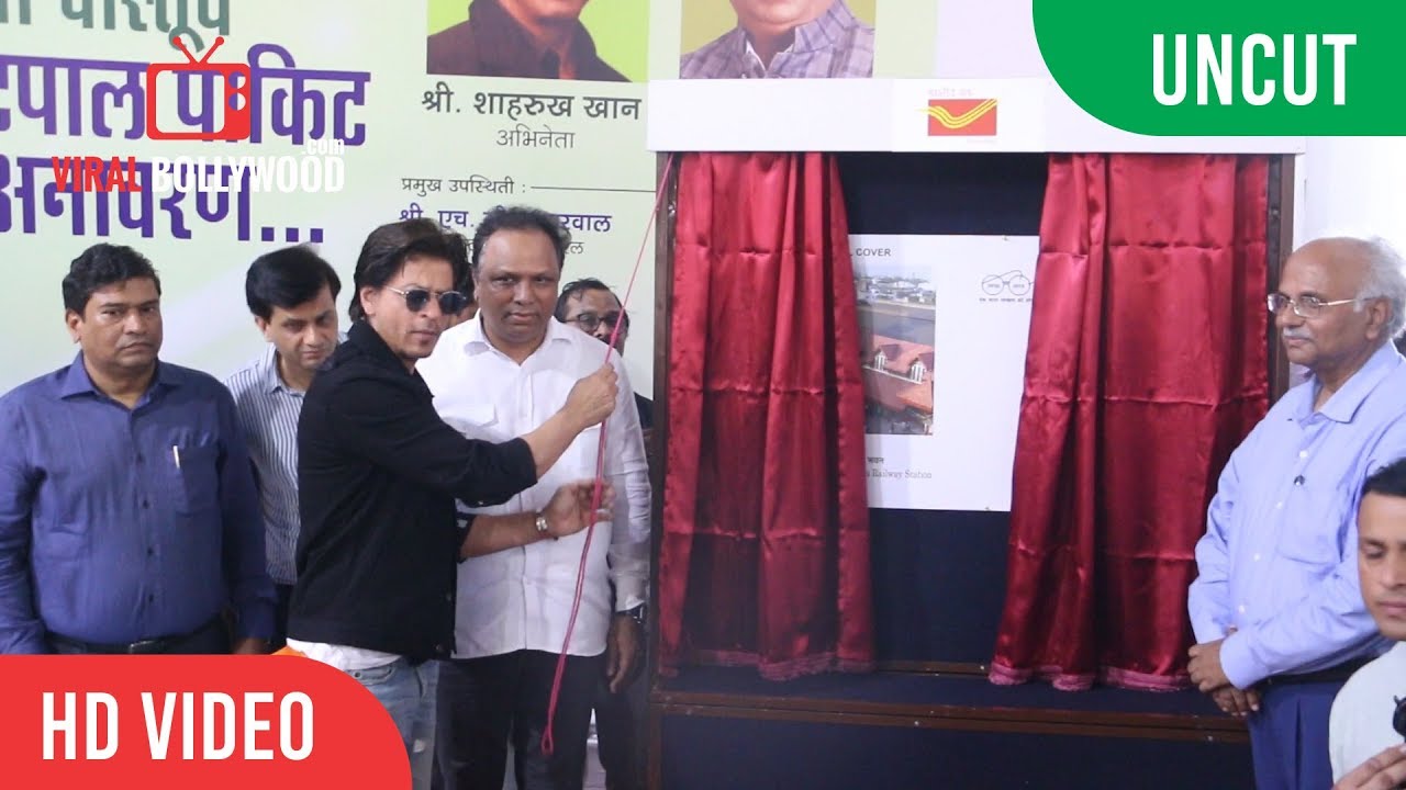 UNCUT - Shahrukh Khan Inaugurate Postage Stamp With Ashish Shelar | Bandra Railway Station