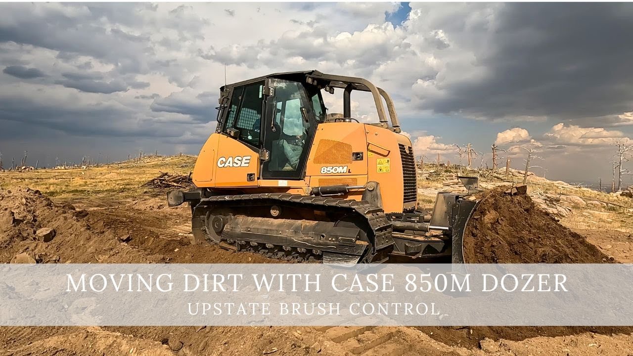 Pushing dirt with Case 850M Dozer