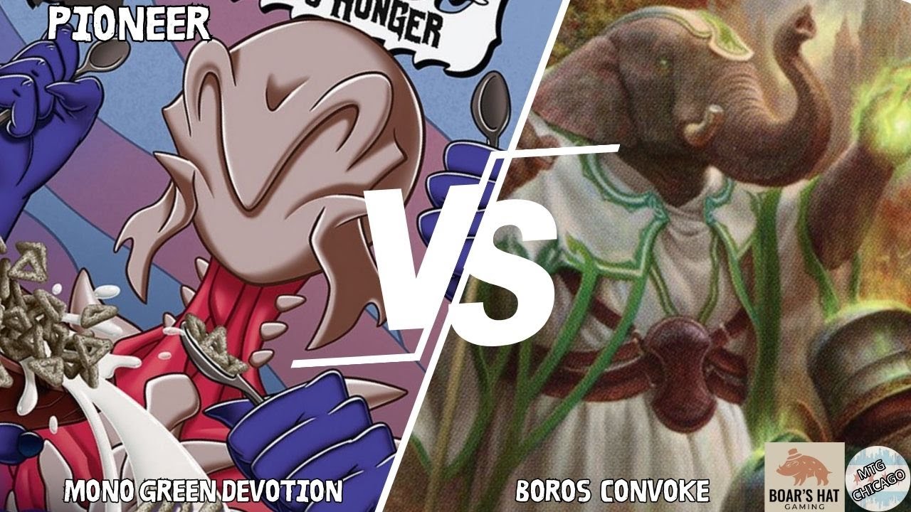 Mono Green Devotion VS Boros Convoke [MTG Pioneer] [Magic Con Chicago Prep]