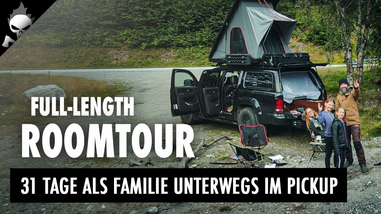 31 TAGE mit FAMILIE im PICKUP 🇸🇪 ROOMTOUR Skandinavien 2021 🇳🇴 FULL-LENGTH