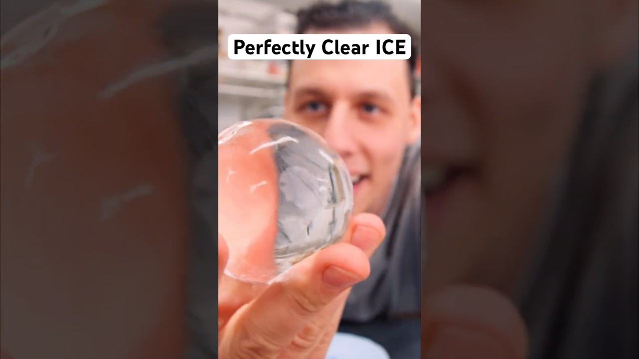 This is how you make a PERFECTLY Clear Ice sphere at HOME #diy