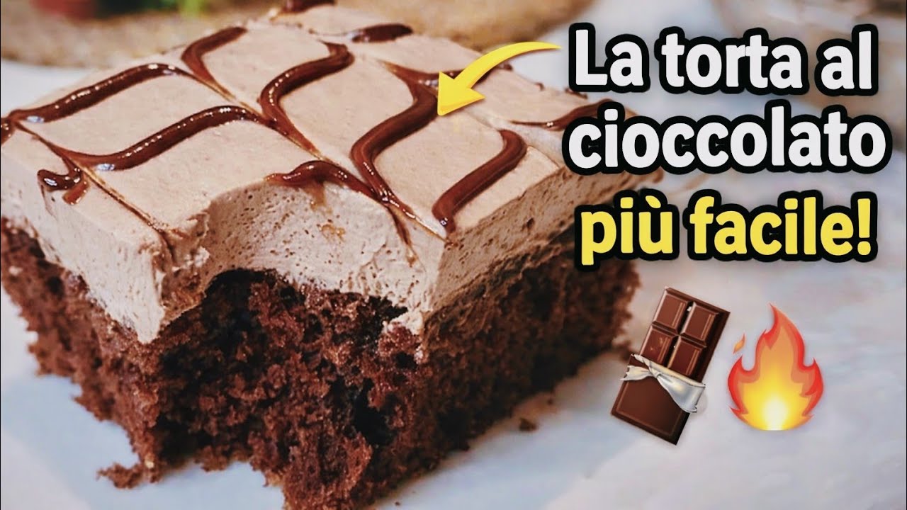 Torta al cioccolato morbida con crema irresistibile!