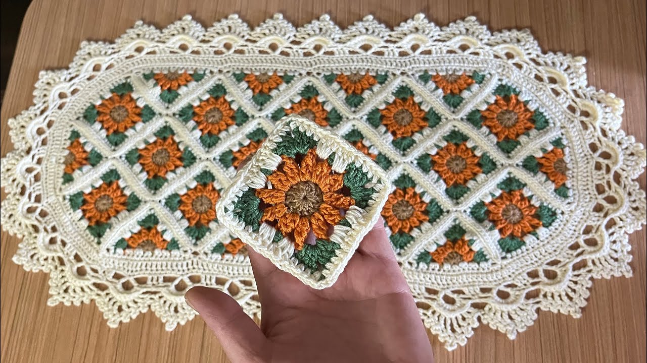 Masa örtüsü kare motif yapımı part 1