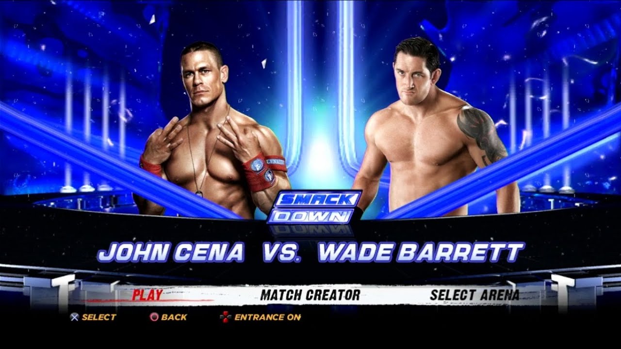 WWE '12 - John Cena vs. Wade Barrett - PS3 Gameplay