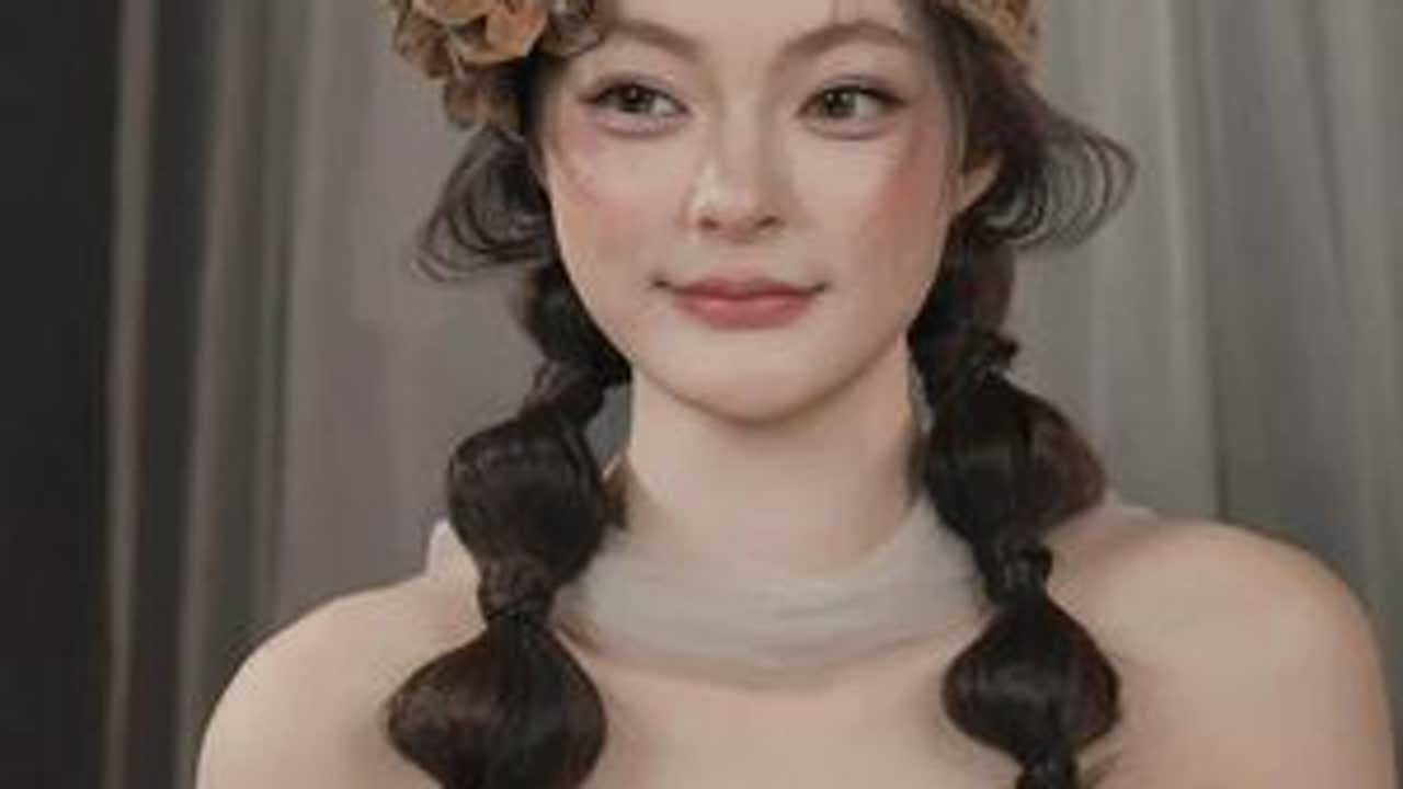 双马尾灯笼辫｜解锁少女感与高级感，最吸睛的新娘发型 #灯笼辫   #双马尾造型   #新娘造型教程   #发型教程