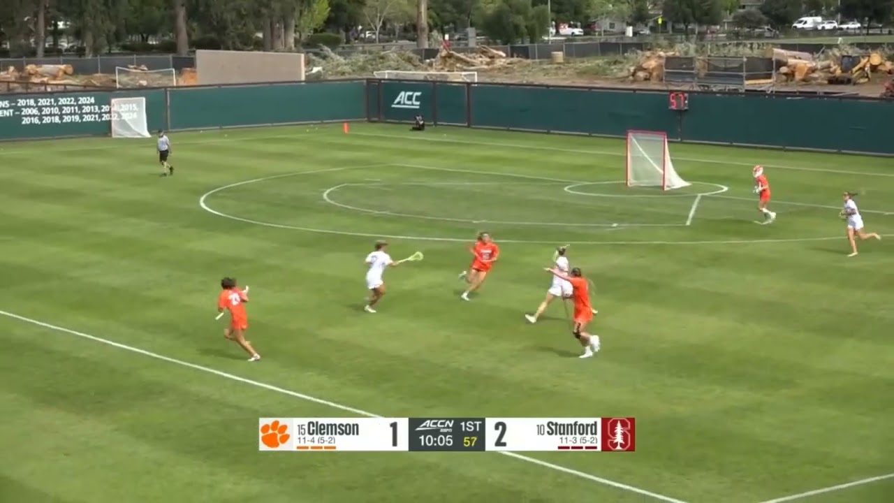 #15 Clemson vs #10 Stanford Women's College Lacrosse 2025