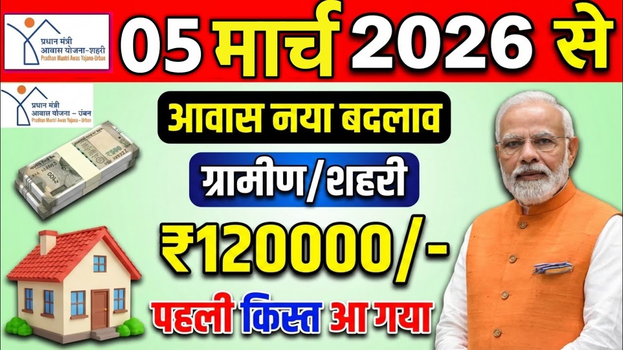 PM आवास योजना नया काम शुरू 2026 | Pradhan Mantri Awas Yojana 2026 | PMAY Latest Update