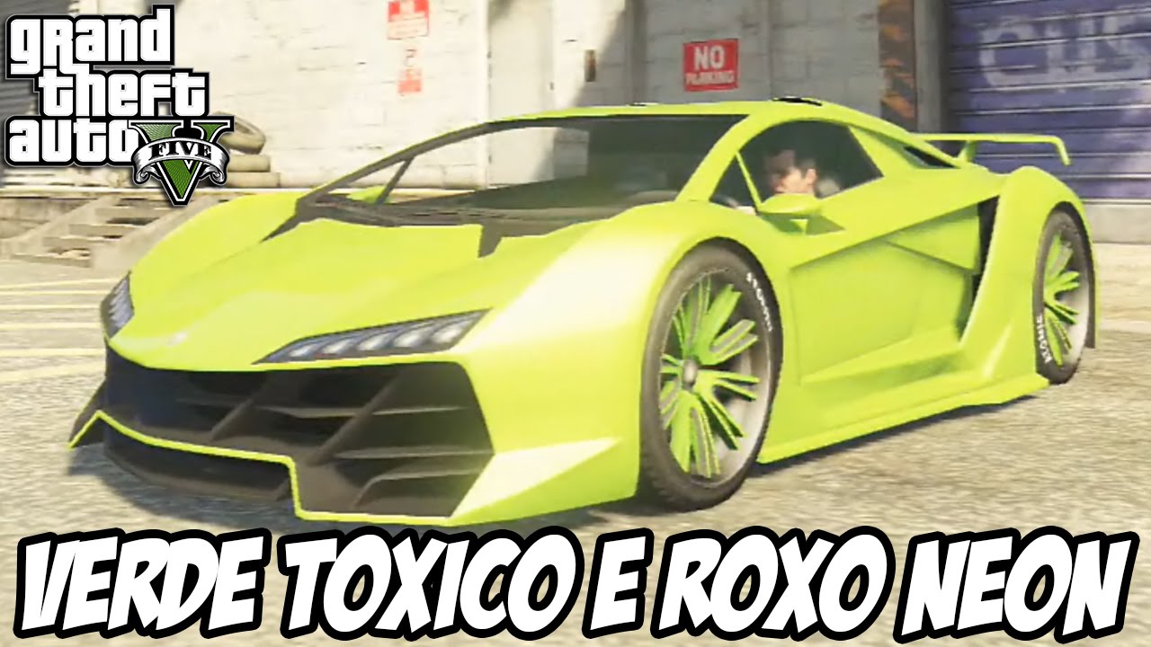 GTA V - Verde TÓXICO e o Violeta NEON PINTURAS DIFERENCIADAS