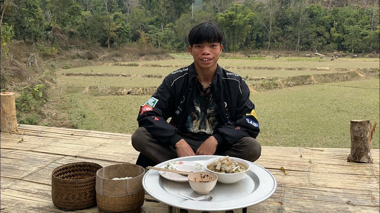 รีวิวแกงไก่ใส่หยวกกล้วยครั้งแรกในชีวิต#เว้าแล้วกะไป 