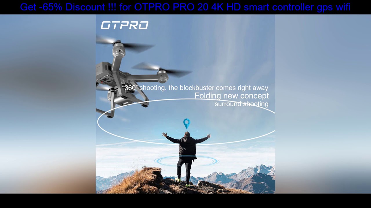 Clearance Sale -65% - OTPRO PRO 20 4K HD smart controller gps wifi Dron RC Quadcopter in stock orig