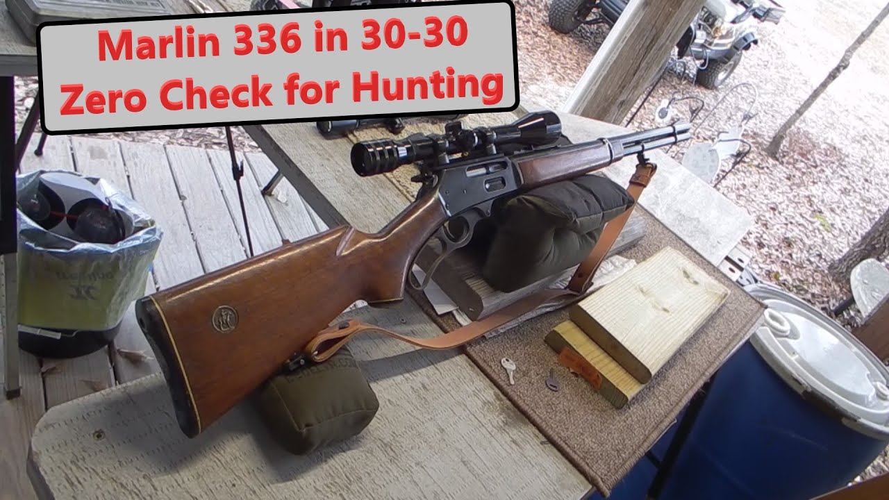 Охотничья винтовка Marlin 336 калибра 30-30 с проверкой пристрелки (Zero Check).