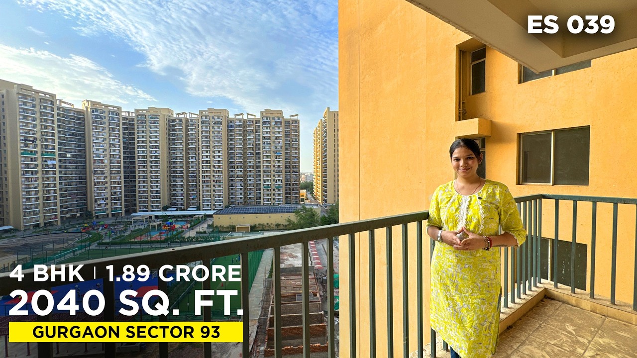 😱 4 BHK Flat for Sale in Gurgaon Under ₹2 Crore | 2040 Sq Ft Luxury Home 🔥 | ES 039