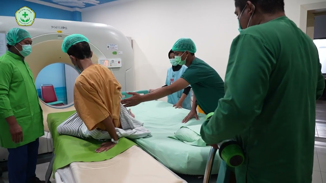 Tindakan Core Biopsy Guiding CT Scan Instalasi Radiologi RSUD Dr. Iskak Tulungagung