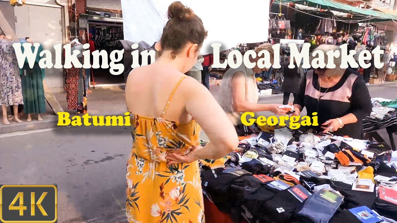 Walking in Local market - Batumi - Georgia