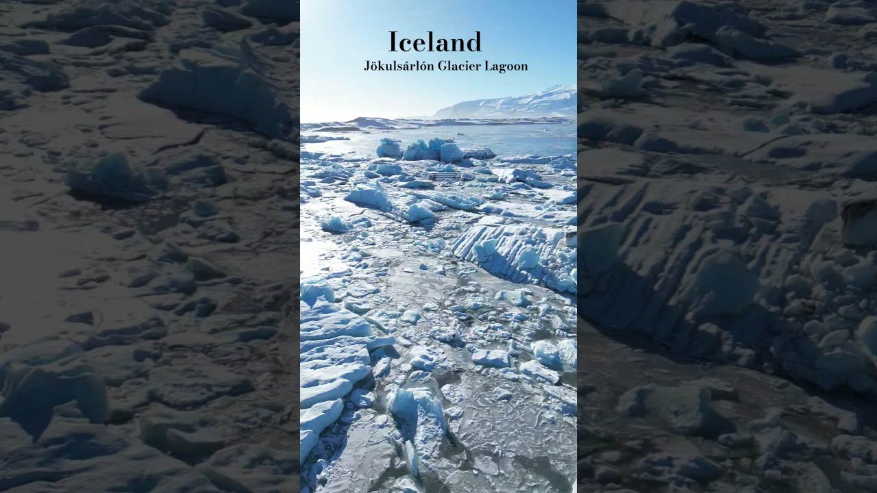 #Iceland - flight over #Jökulsárlón Glacier Lagoon and #Sólheimajökull Glacier