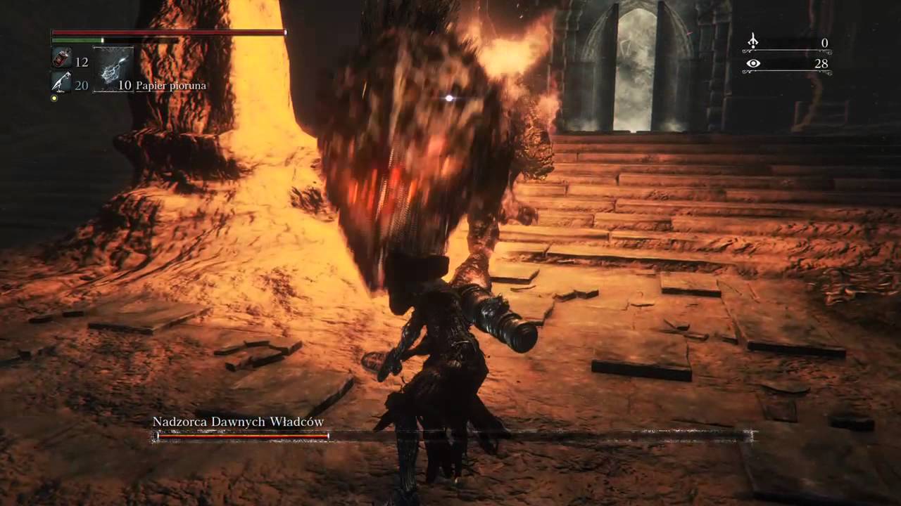 Bloodborne&trade;_Przegniłe Loran wst 4 -boss Nadzorca dawnych Władc&oacute;w pokonany