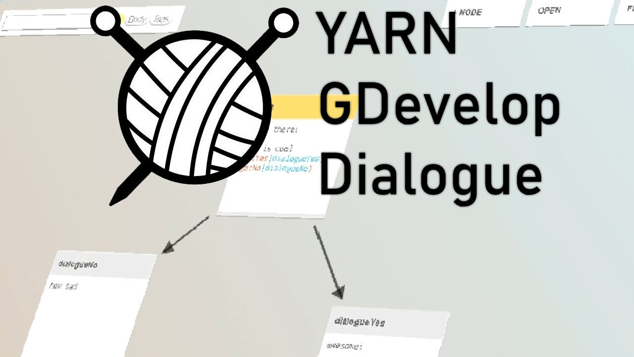 Dialogue in GDevelop with YARN