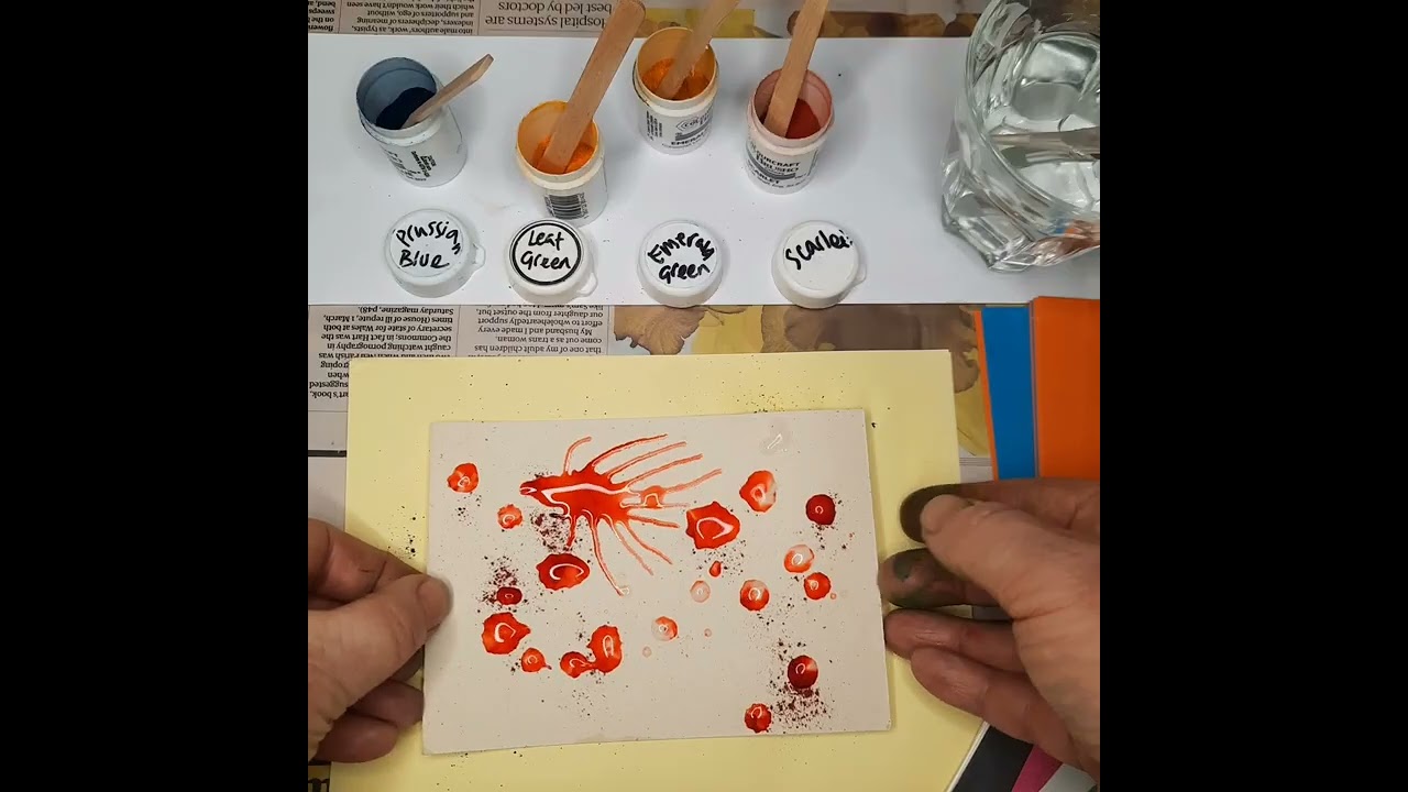 OG Education Resources: Paper and Brusho Marbling Activity