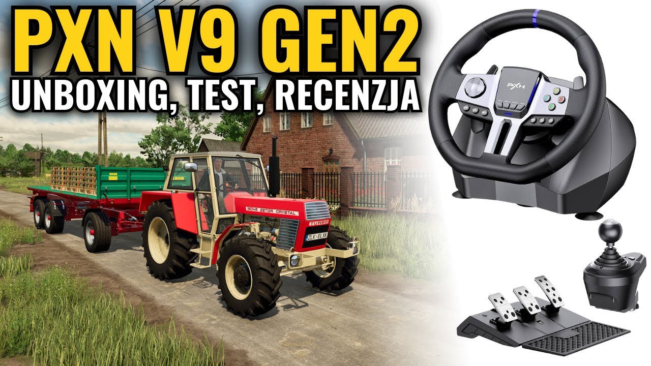 PXN V9 GEN2 🔥 Unboxing, test, recenzja 🔥 Czy ta chińska kierownica jest aż tak dobra?