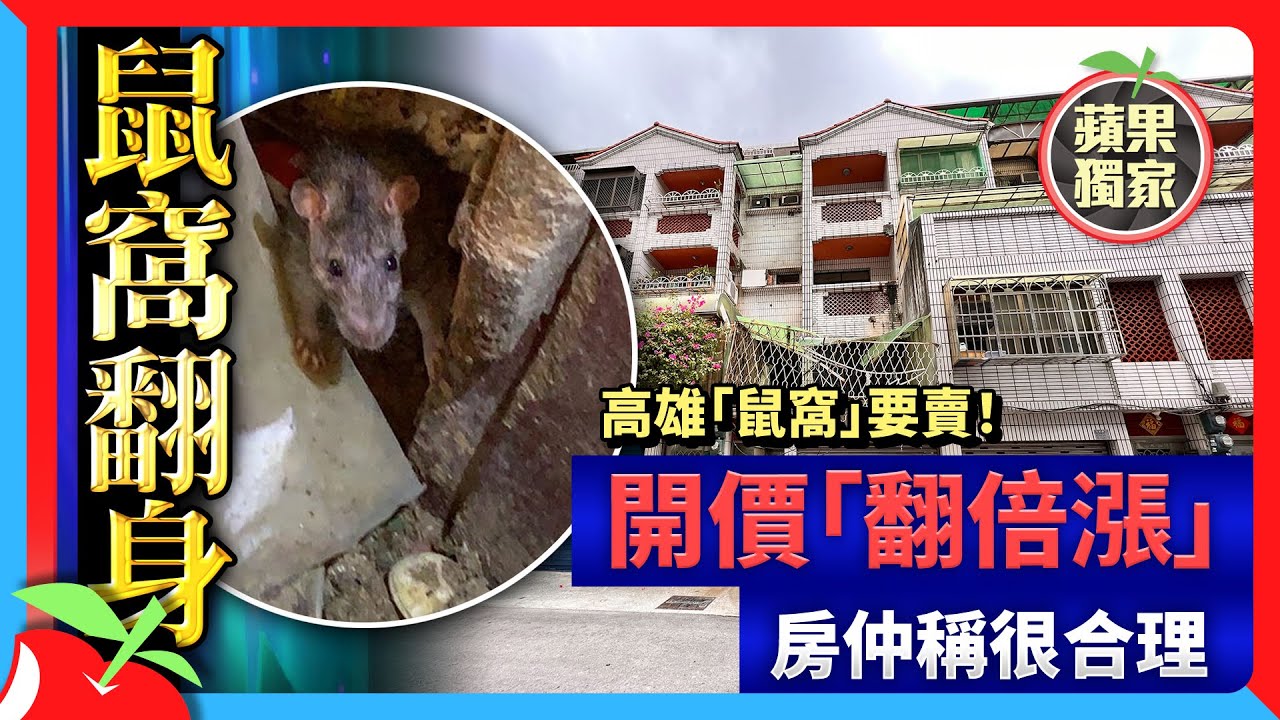 獨家｜高雄「鼠窩」要賣！開價「翻倍漲」　房仲稱很合理 | 台灣新聞 Taiwan 蘋果新聞網